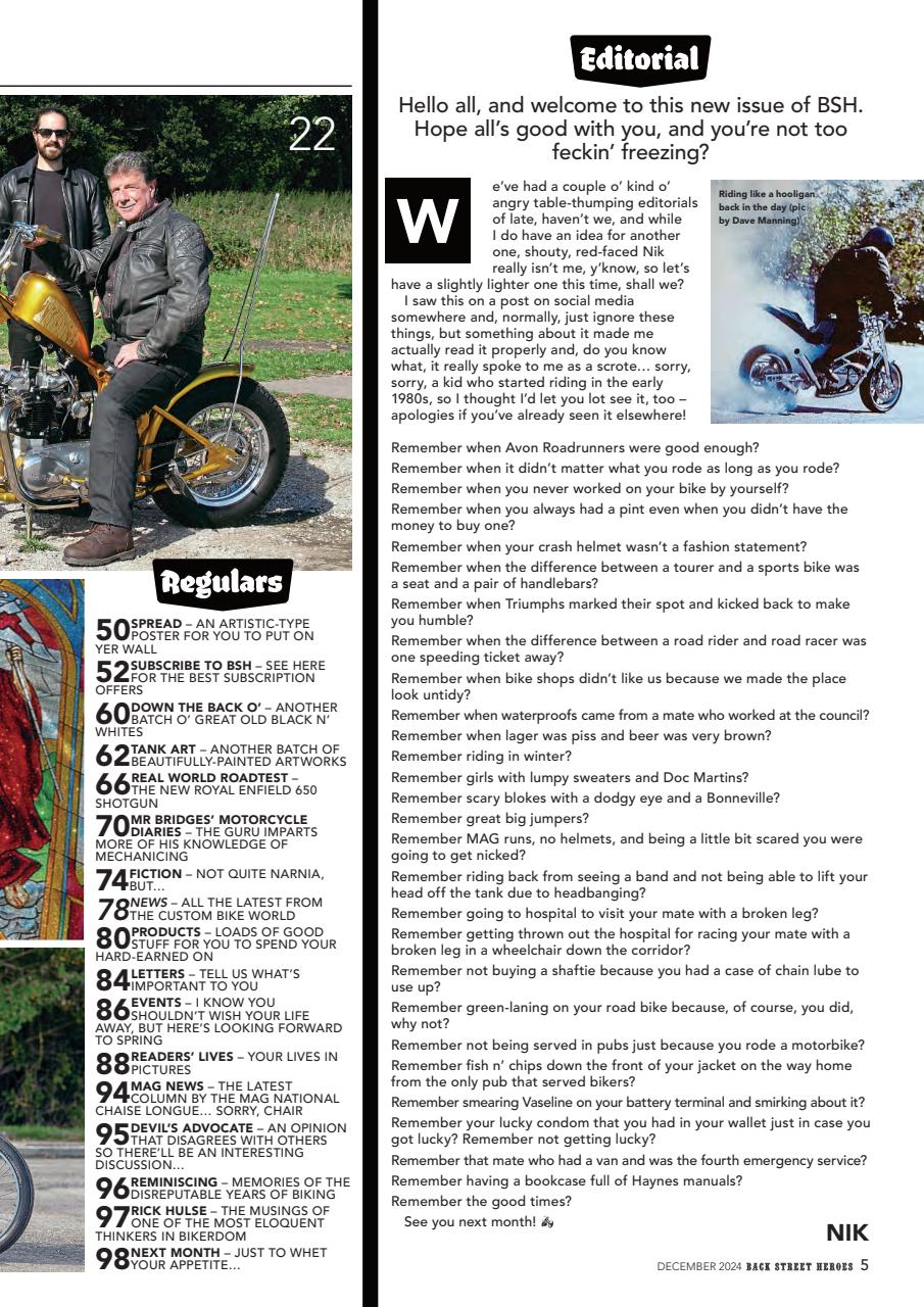 Back Street Heroes Preview Pages