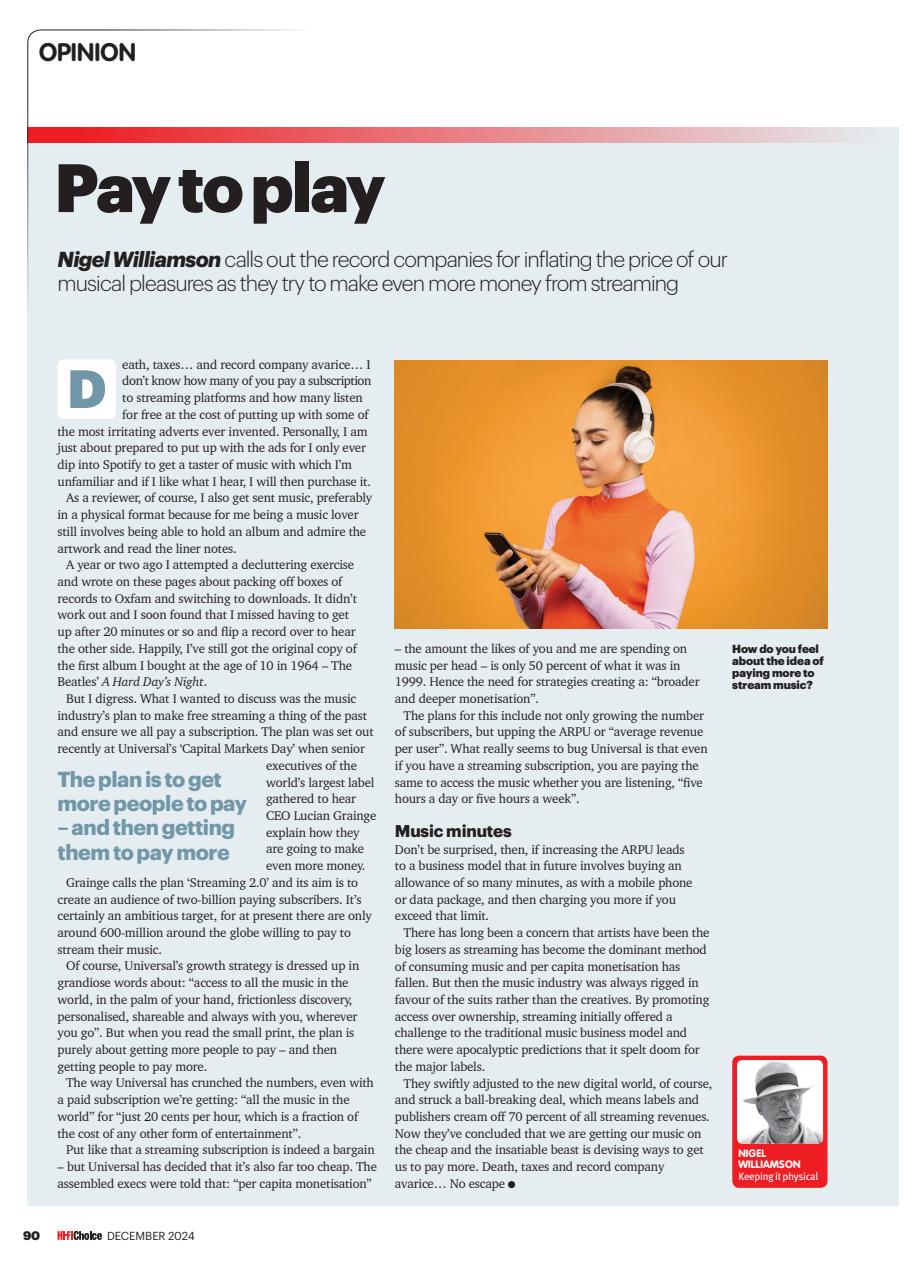 Hi-Fi Choice Preview Pages