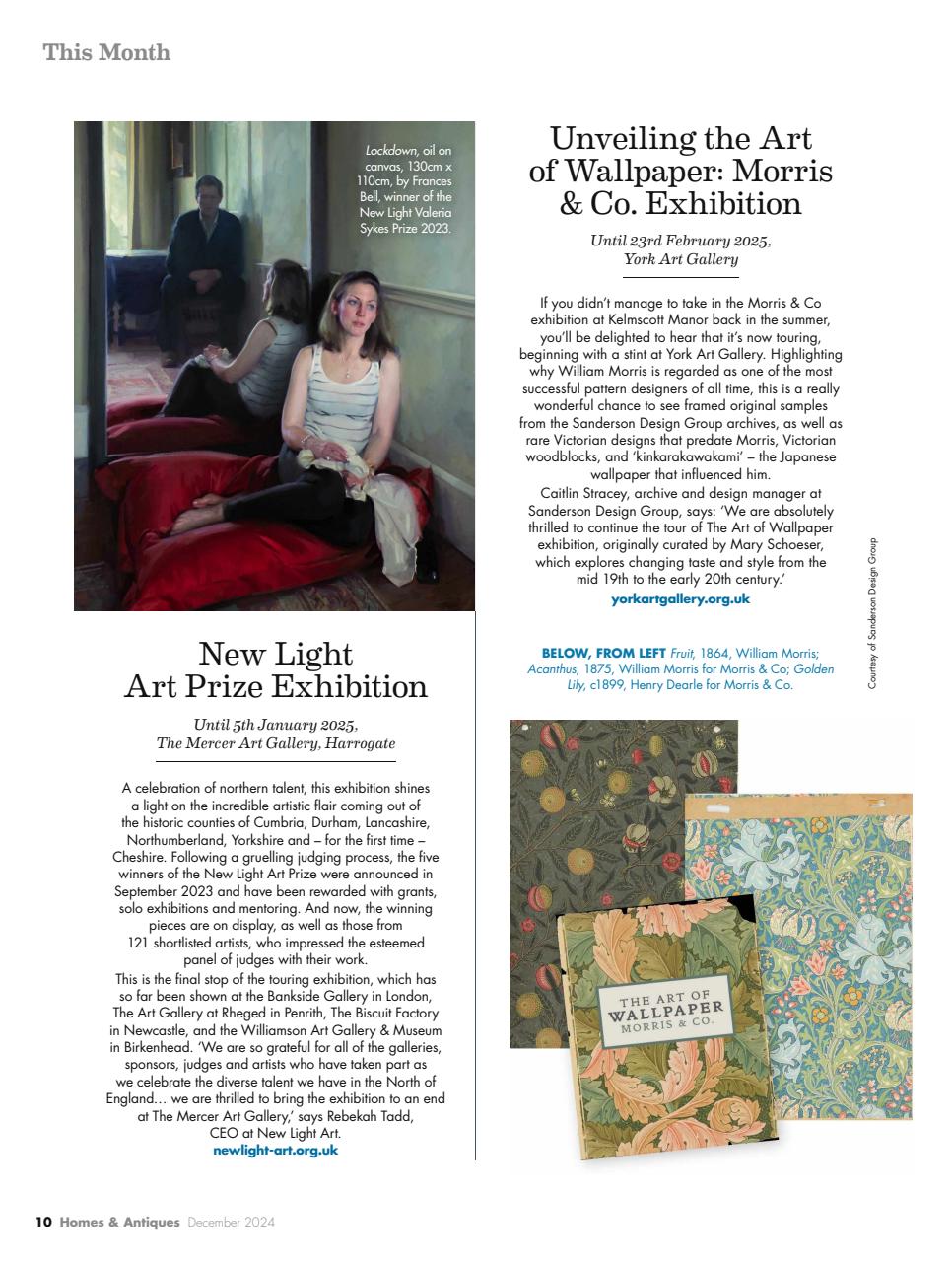 Homes & Antiques Magazine Preview Pages