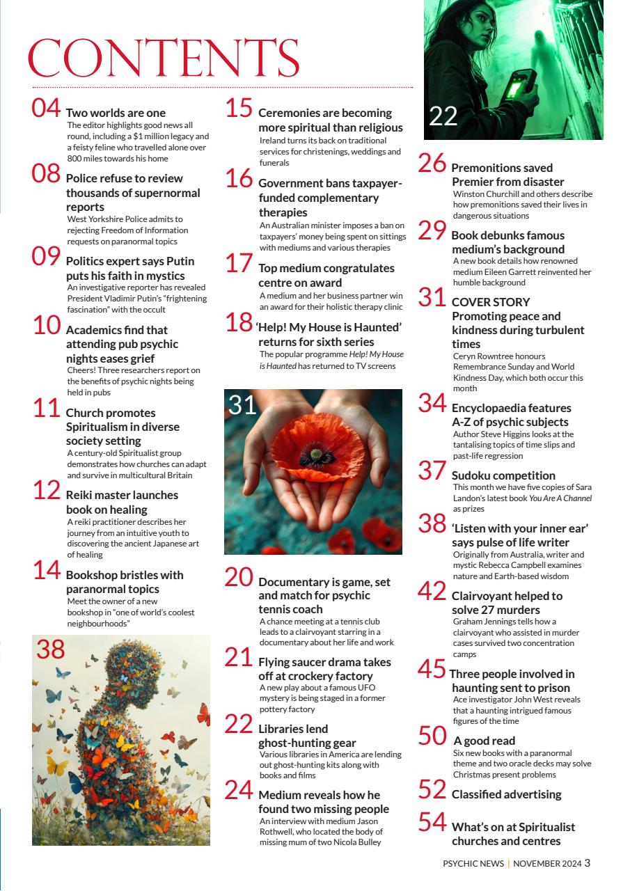 Psychic News Preview Pages