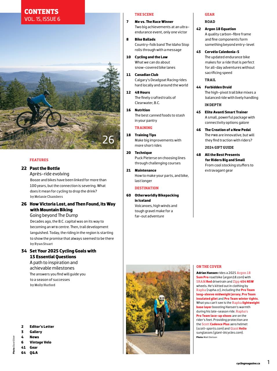 Canadian Cycling Magazine Preview Pages