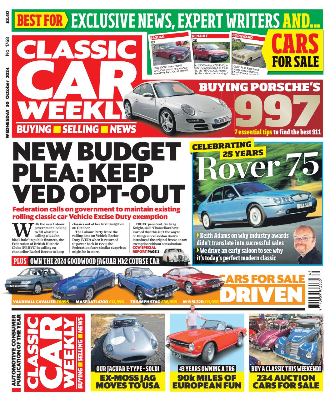 Classic Car Weekly Preview Pages