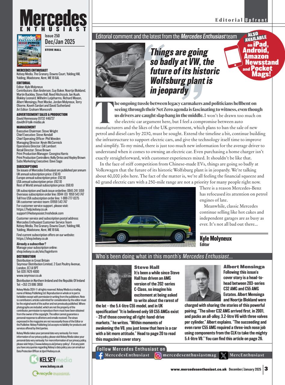 Mercedes Enthusiast Preview Pages