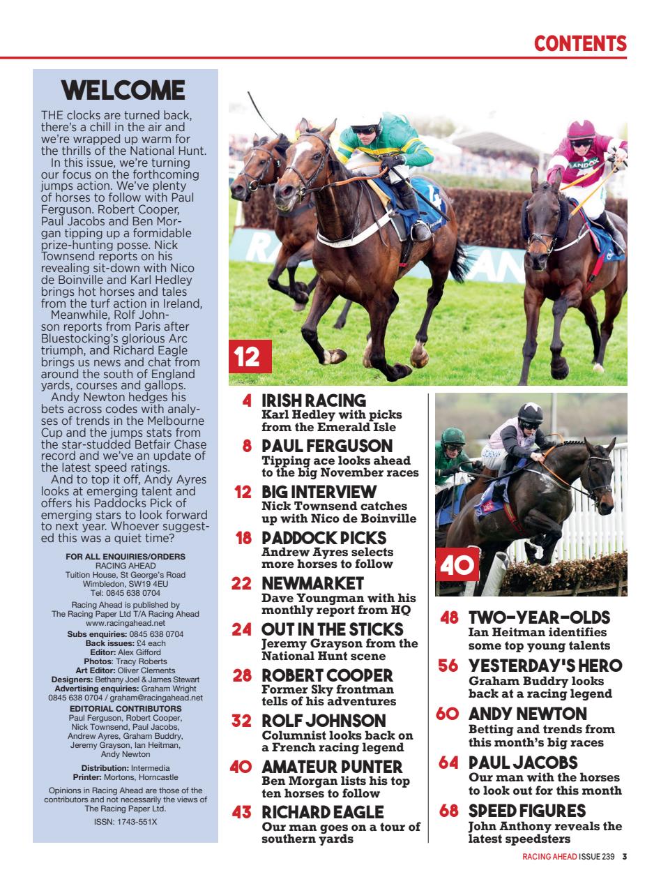 Racing Ahead Preview Pages