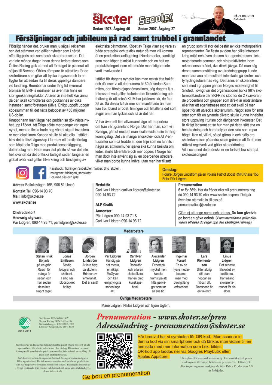 Tidningen Snöskoter Preview Pages