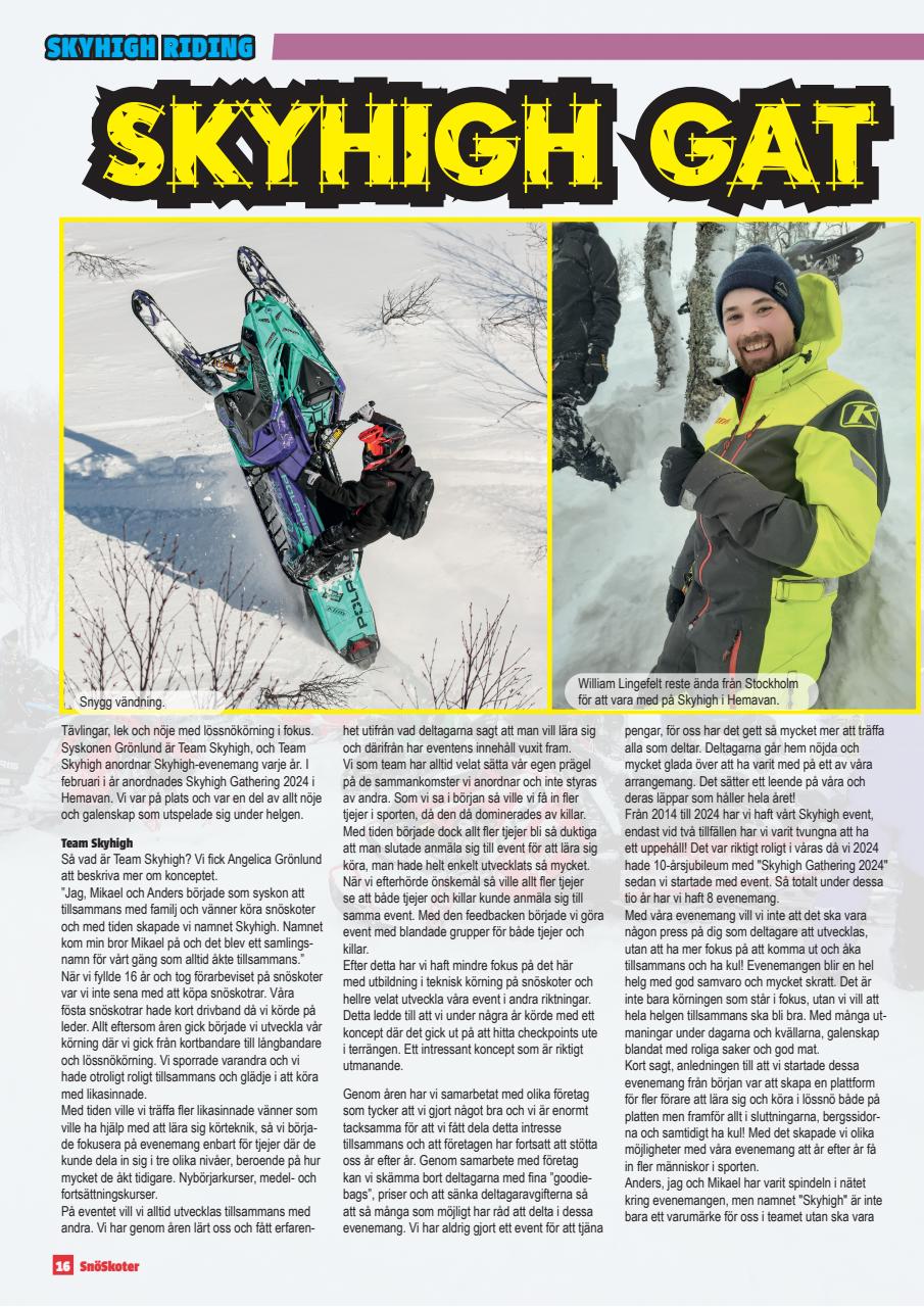 Tidningen Snöskoter Preview Pages