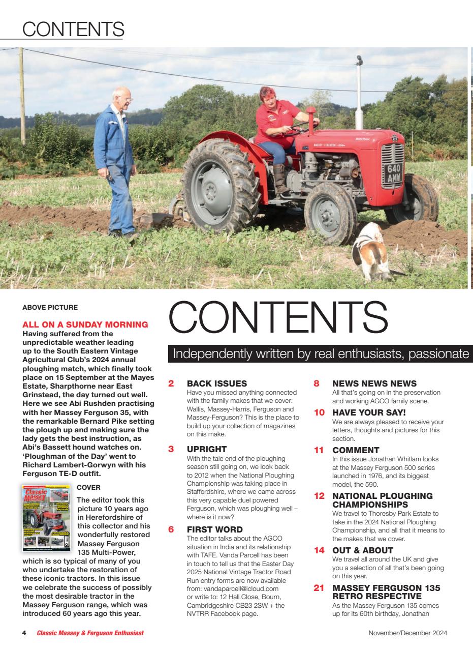 Classic Massey Preview Pages