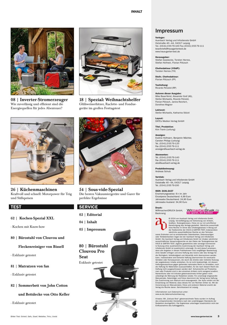 Haus & Garten Test Preview Pages