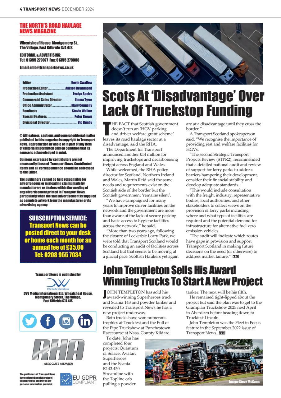 Transport News Preview Pages