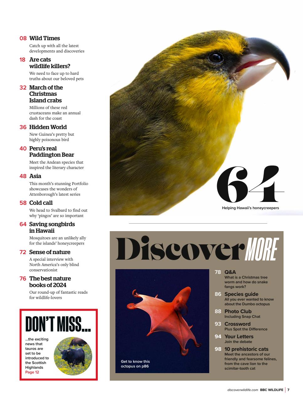 BBC Wildlife Magazine Preview Pages