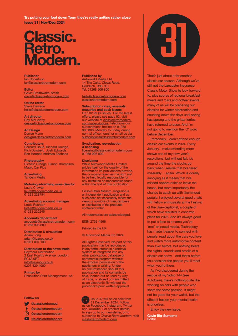 Classic Retro Modern Magazine Preview Pages