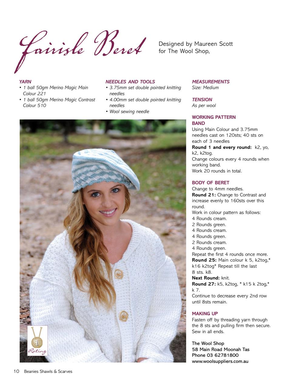 Beanies Shawls and Scarves Preview Pages