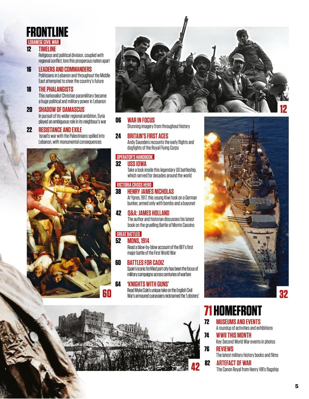 History of War Preview Pages
