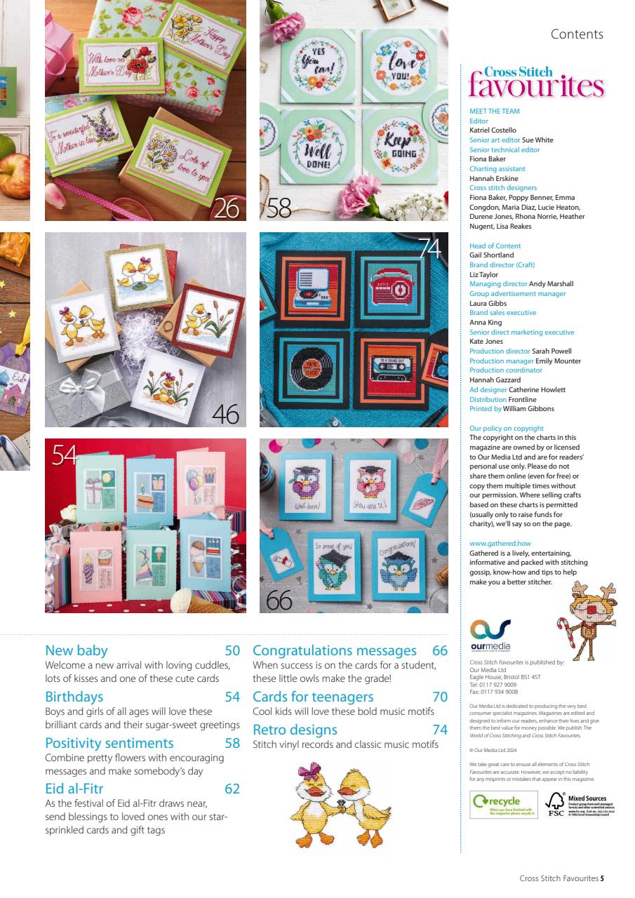 Cross Stitch Favourites Preview Pages