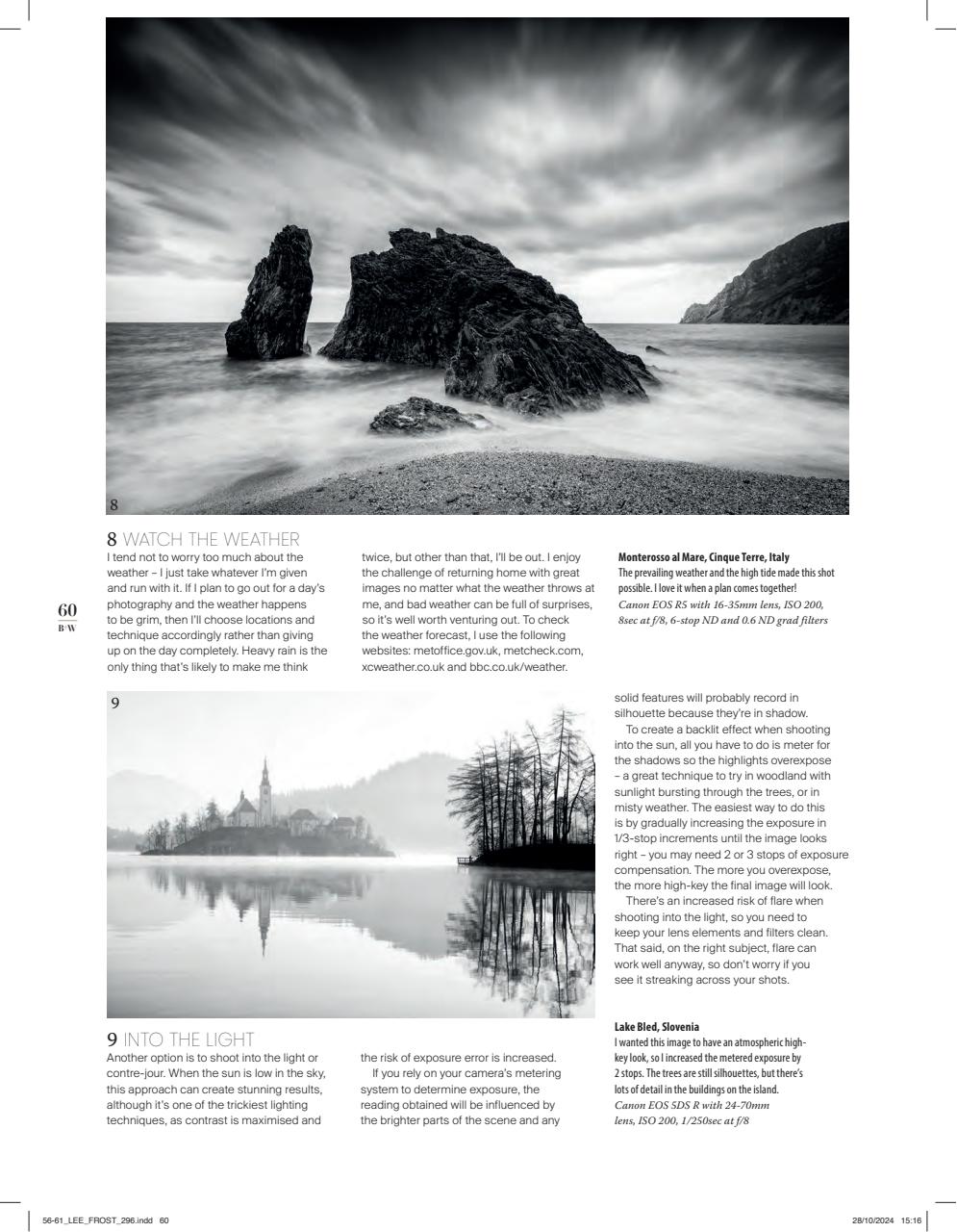 Black+White Photography Preview Pages