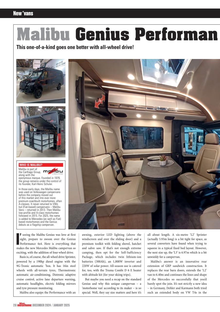 What Motorhome magazine Preview Pages
