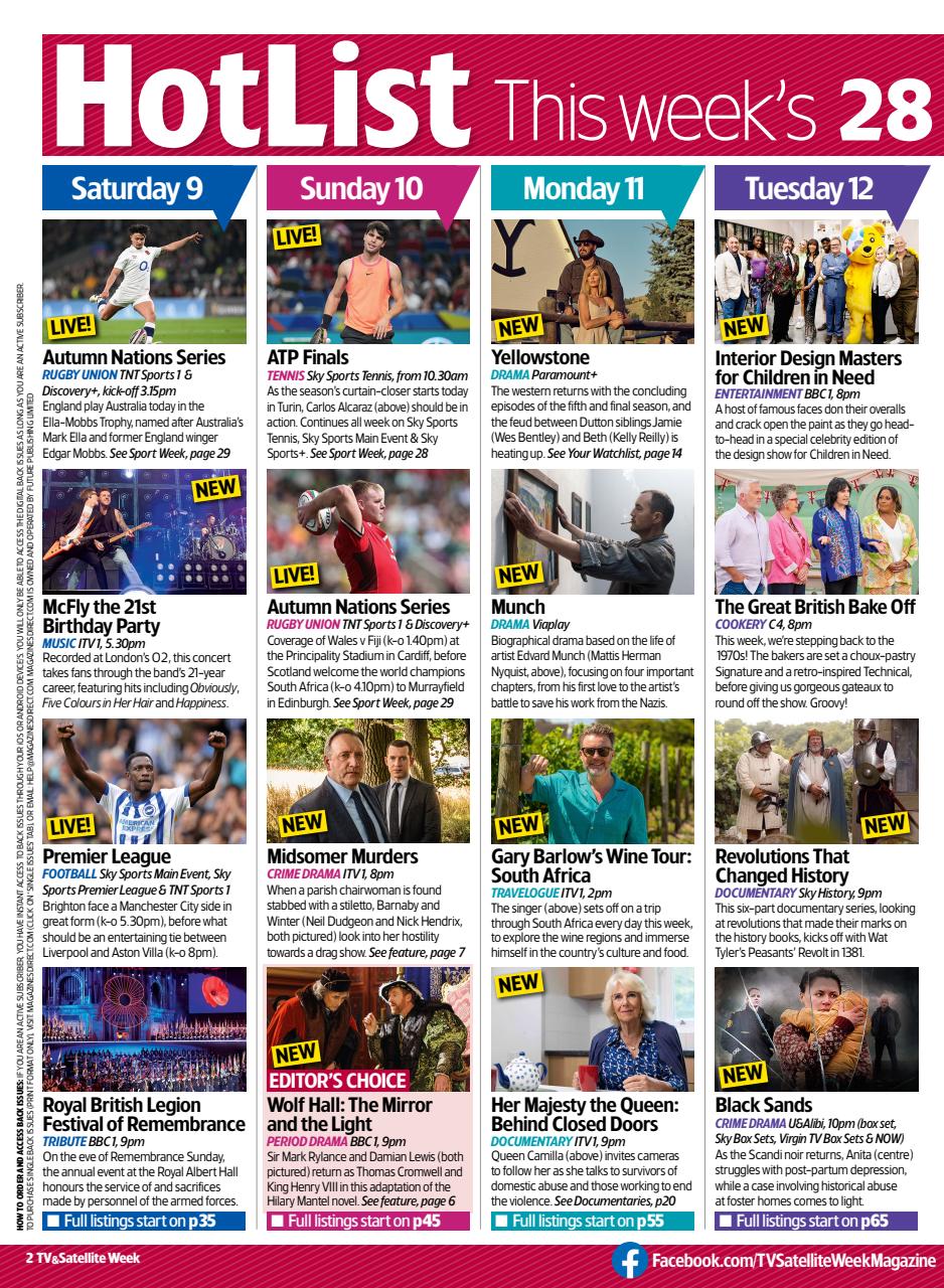 TV & Satellite Week Preview Pages