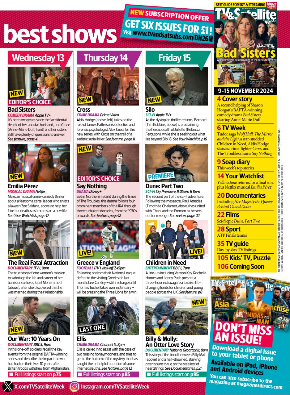 TV & Satellite Week Preview Pages
