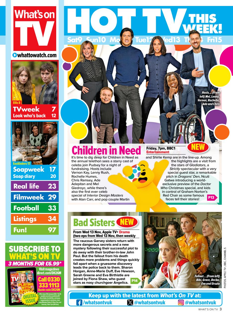 What's on TV Preview Pages