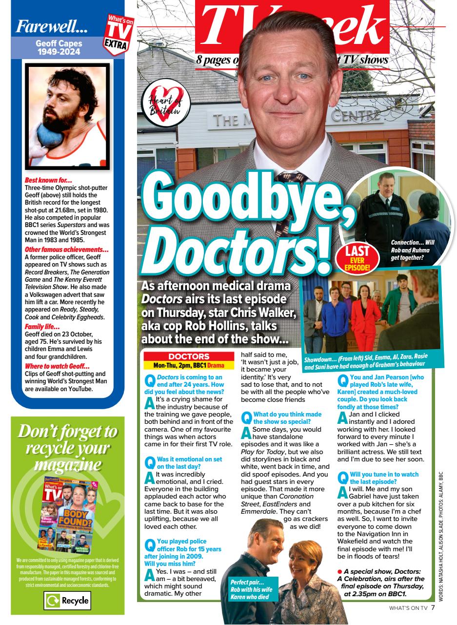 What's on TV Preview Pages