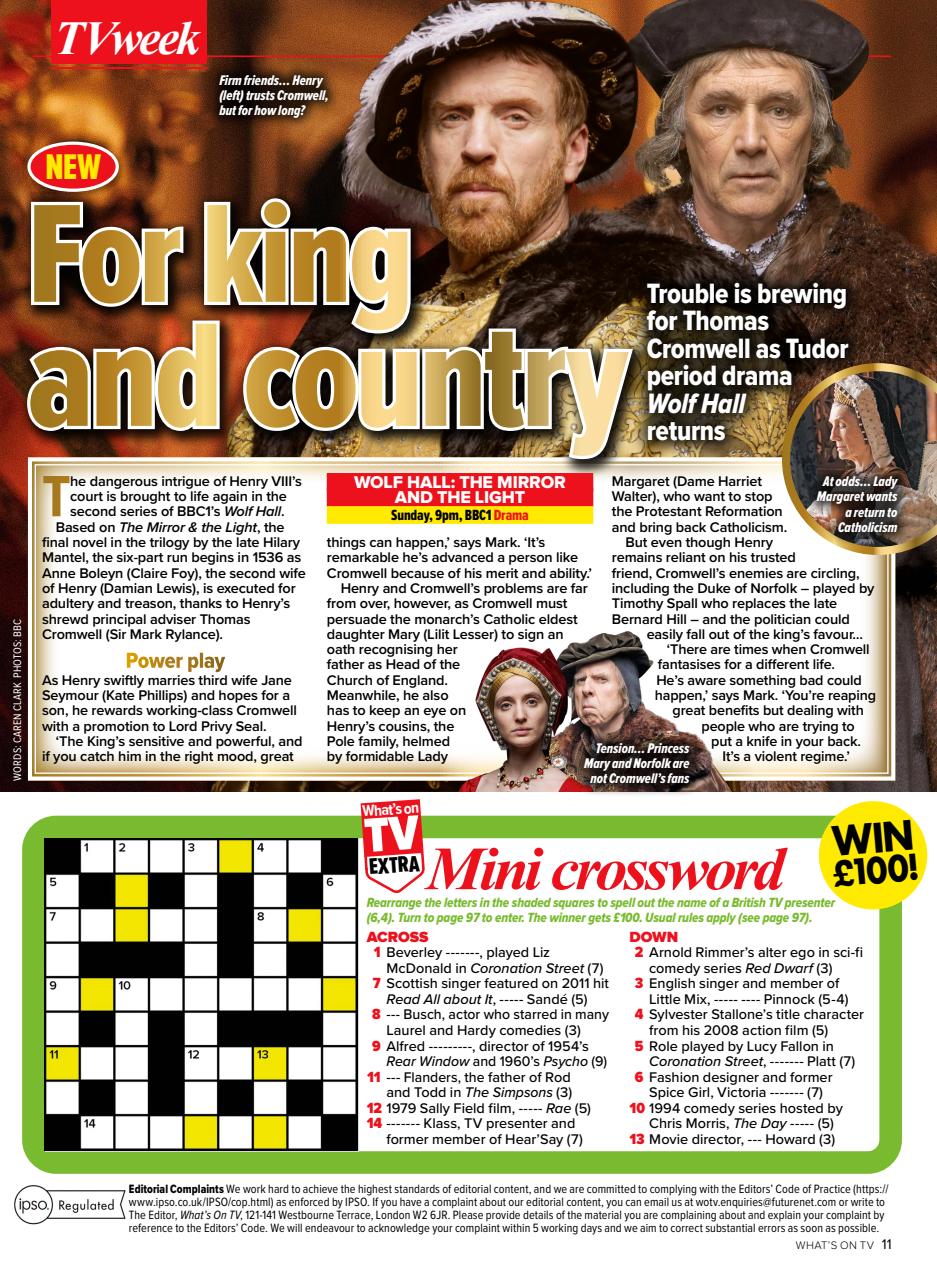 What's on TV Preview Pages