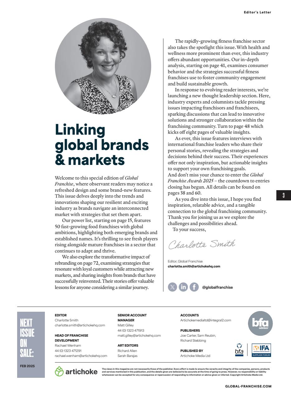 Global Franchise Preview Pages