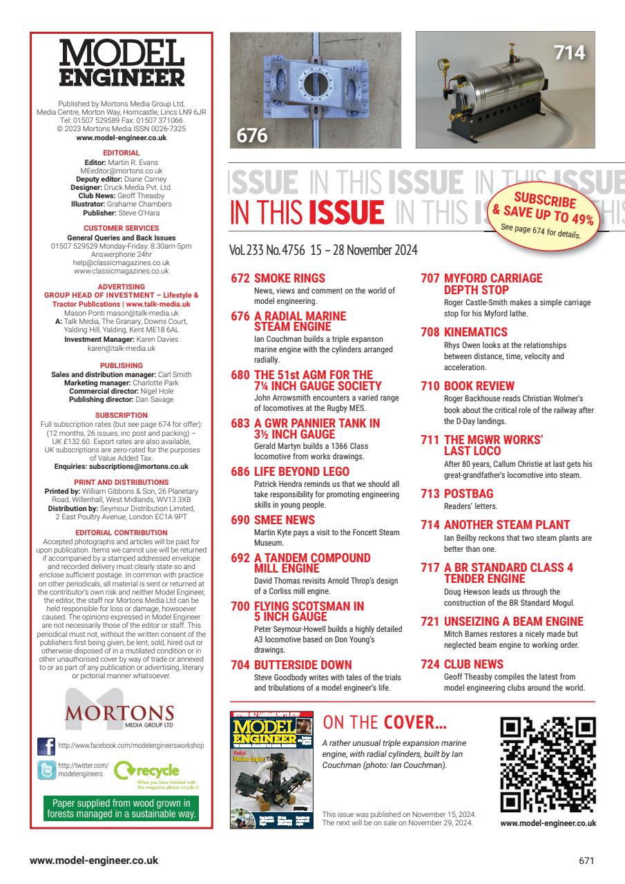 Model Engineer Preview Pages