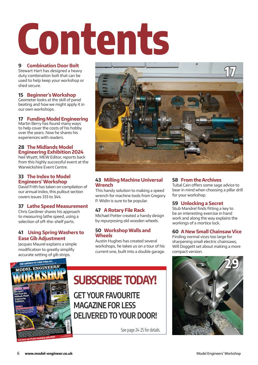 Model Engineer & Workshop Magazine Preview Pages