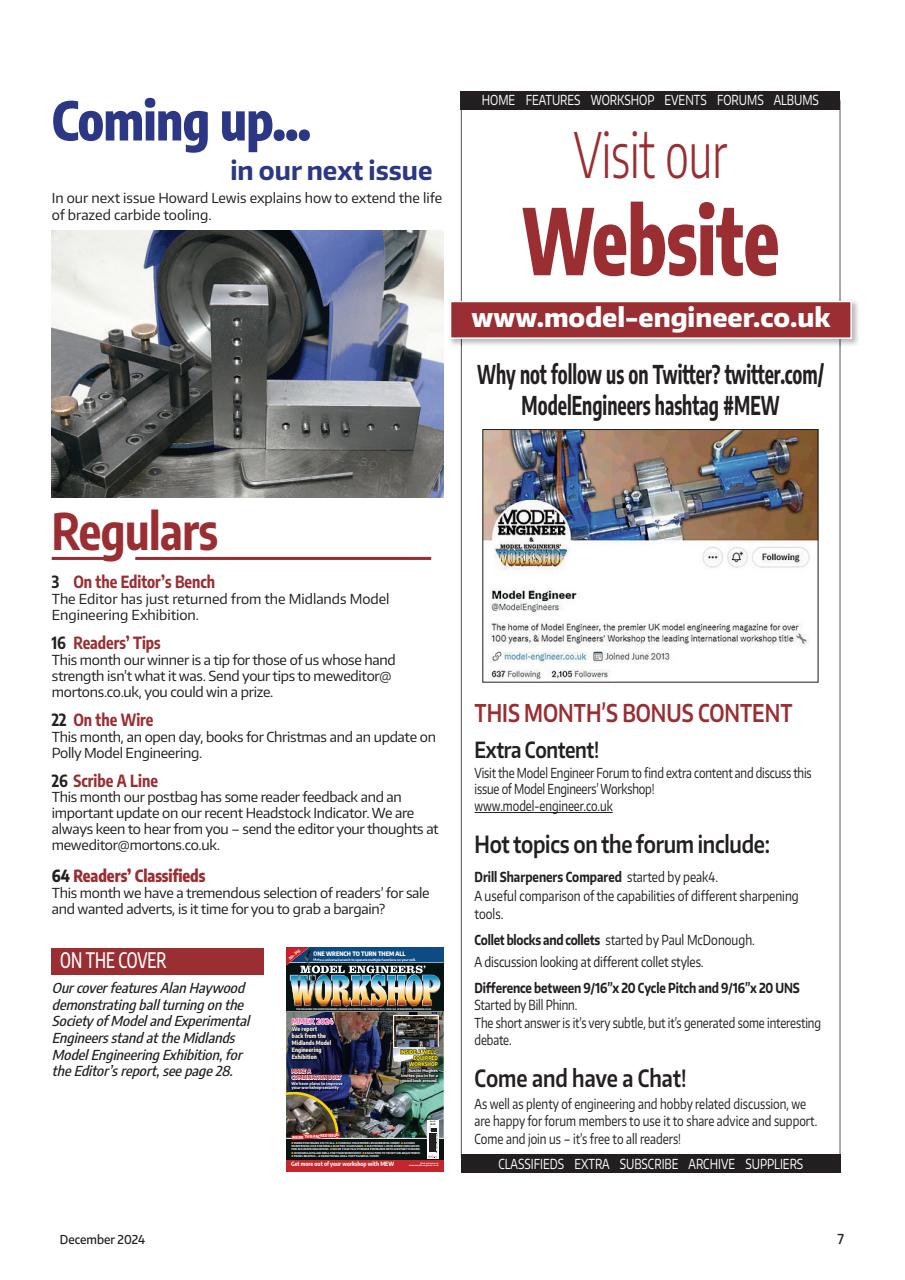 Model Engineer & Workshop Magazine Preview Pages