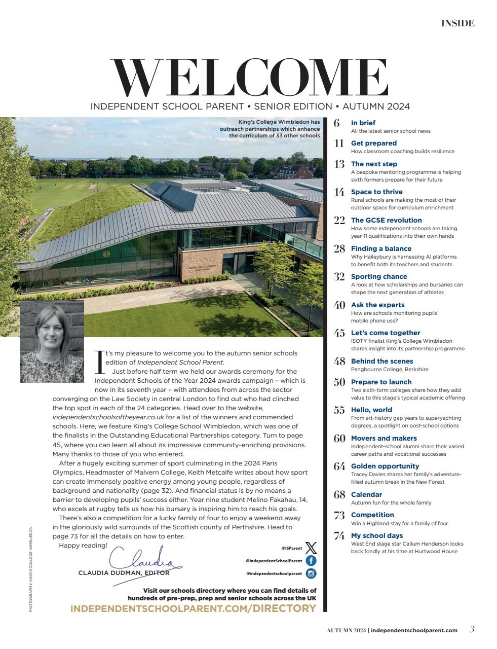 Independent School Parent Preview Pages