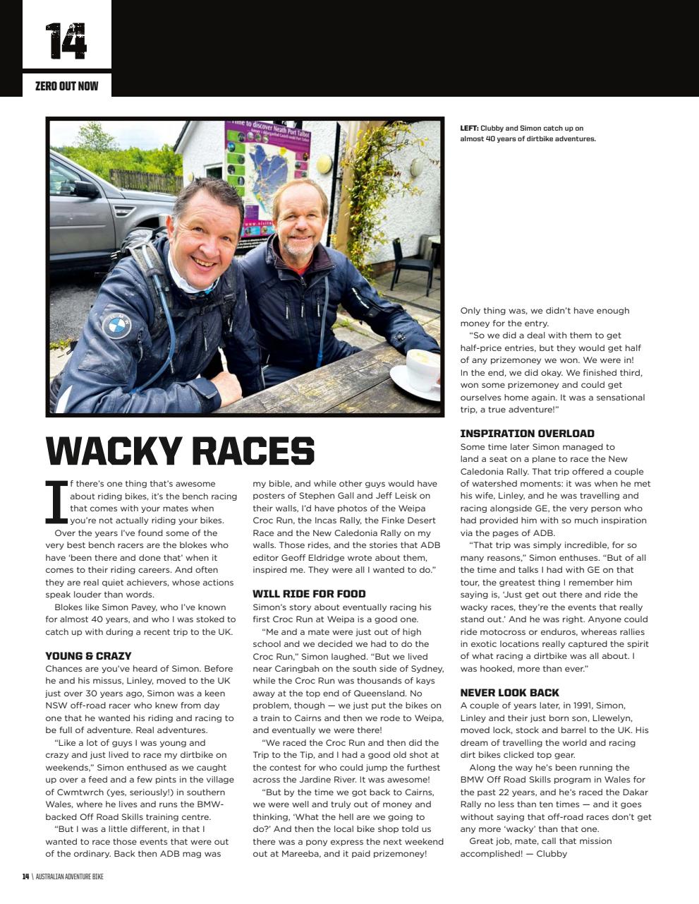 Australian Adventure Bike Preview Pages