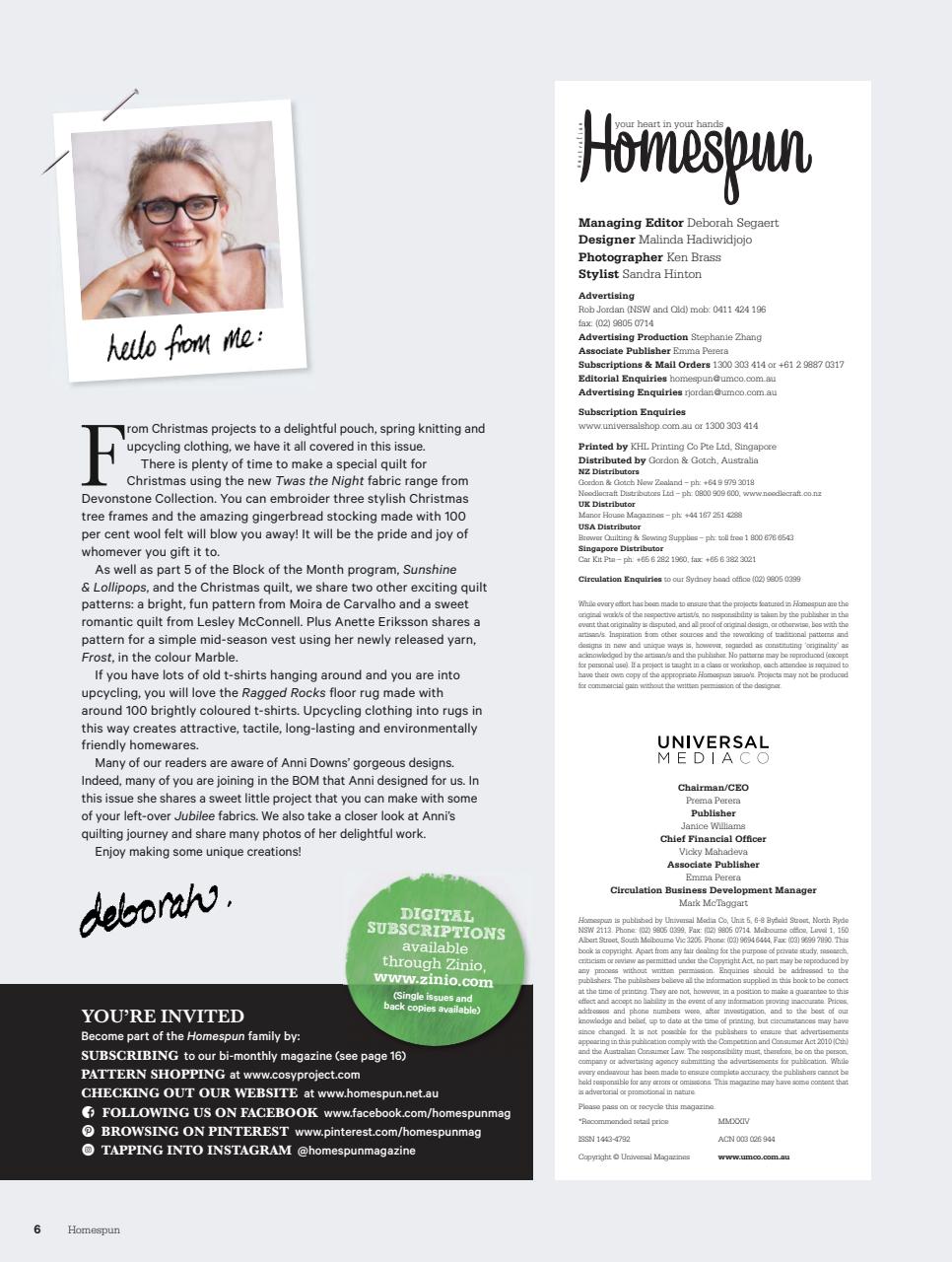 Homespun Preview Pages