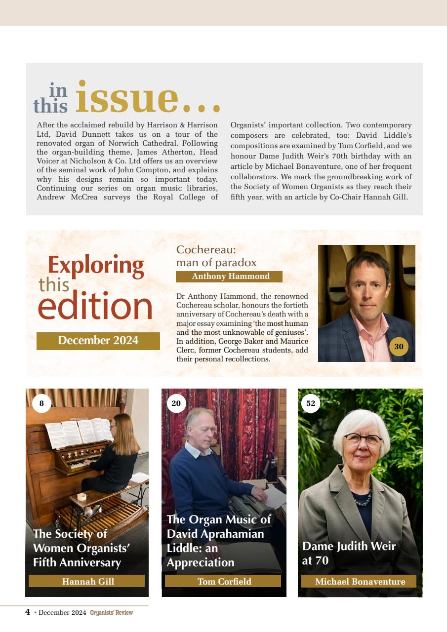 Organists' Review Preview Pages