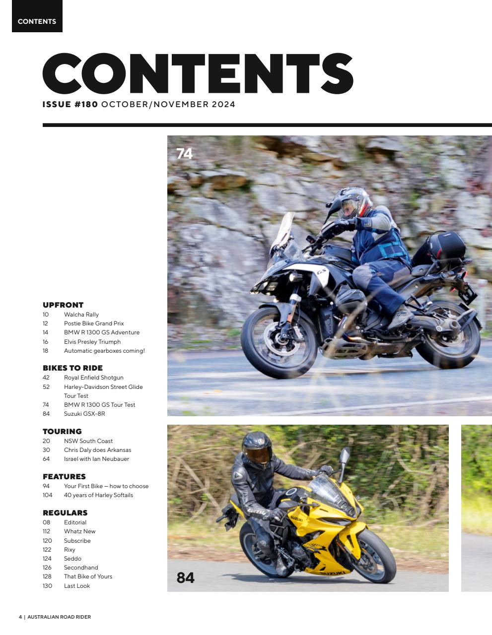 Australian Road Rider Preview Pages