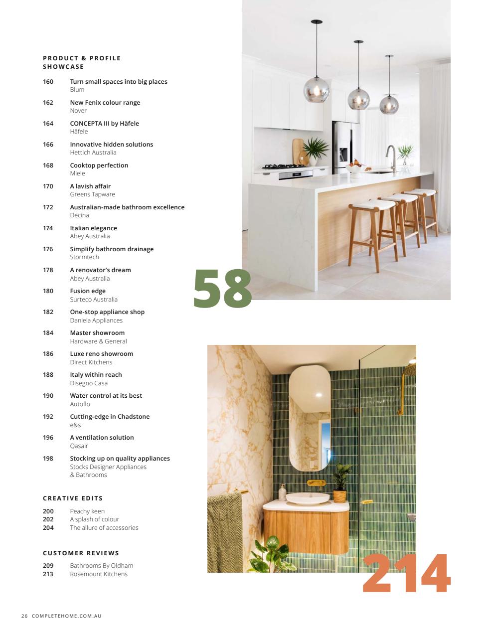 Kitchens & Bathrooms Quarterly Preview Pages
