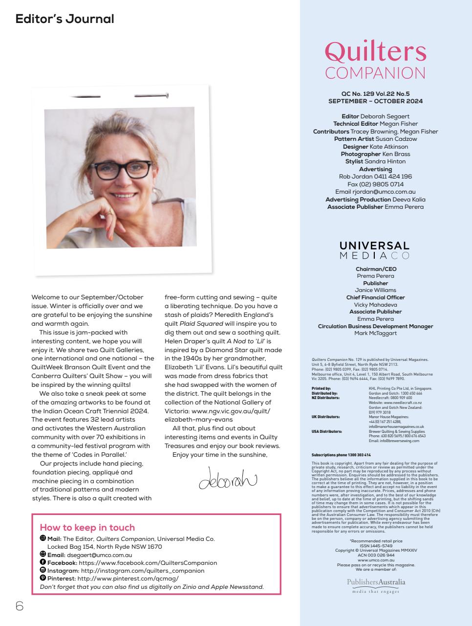 Quilters Companion Preview Pages