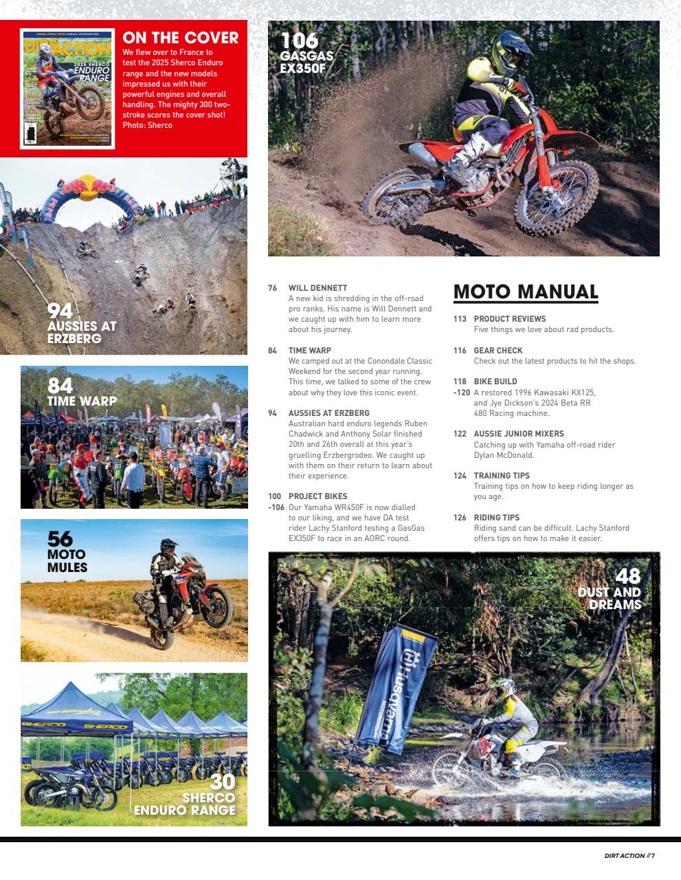Dirt Action Preview Pages