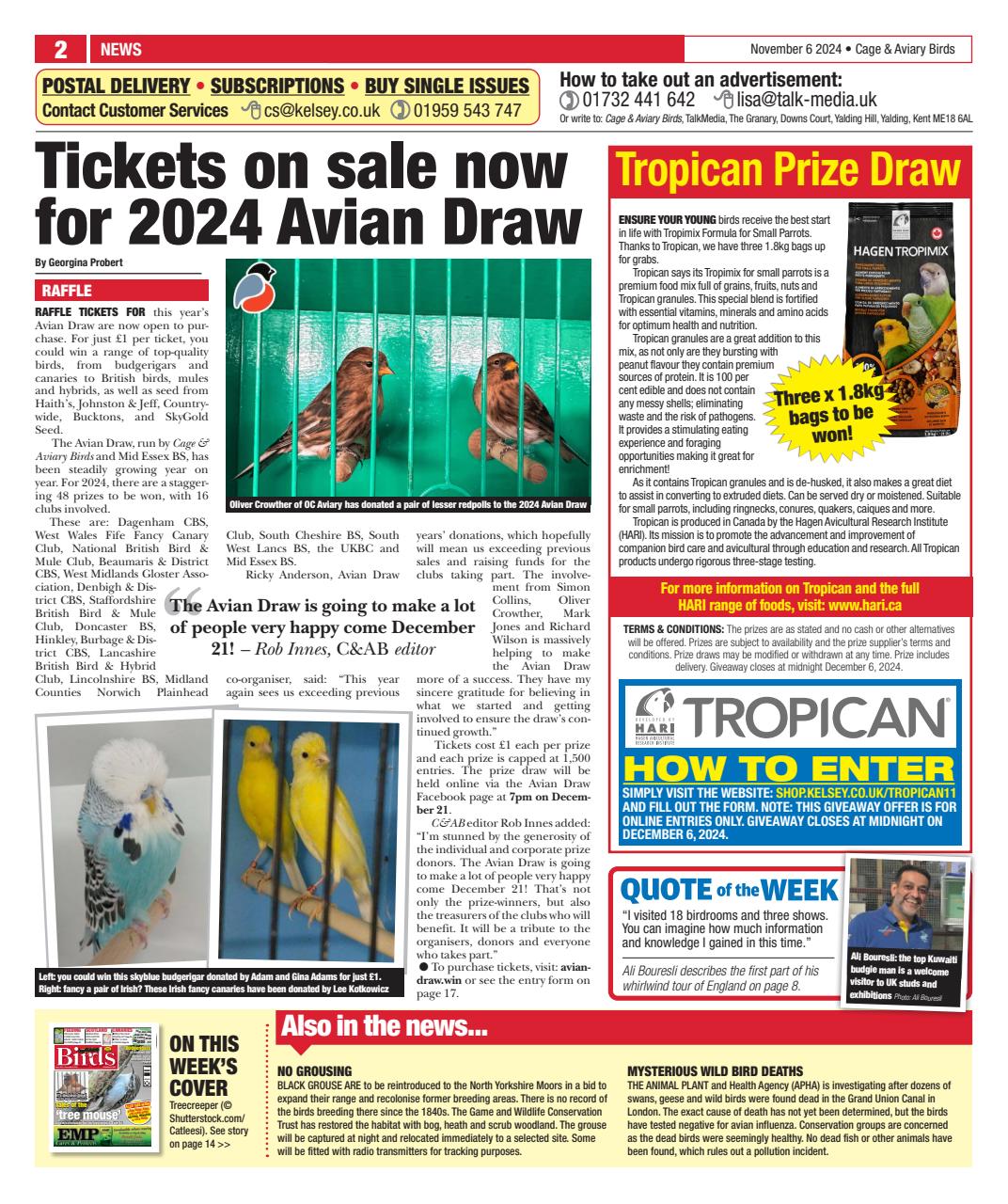 Cage & Aviary Birds Preview Pages