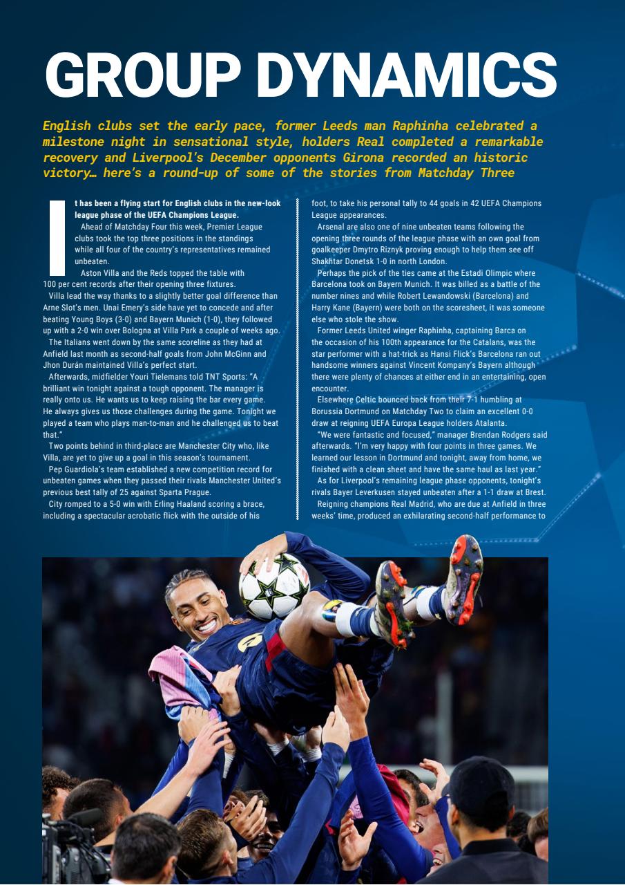 Liverpool FC Programmes Preview Pages