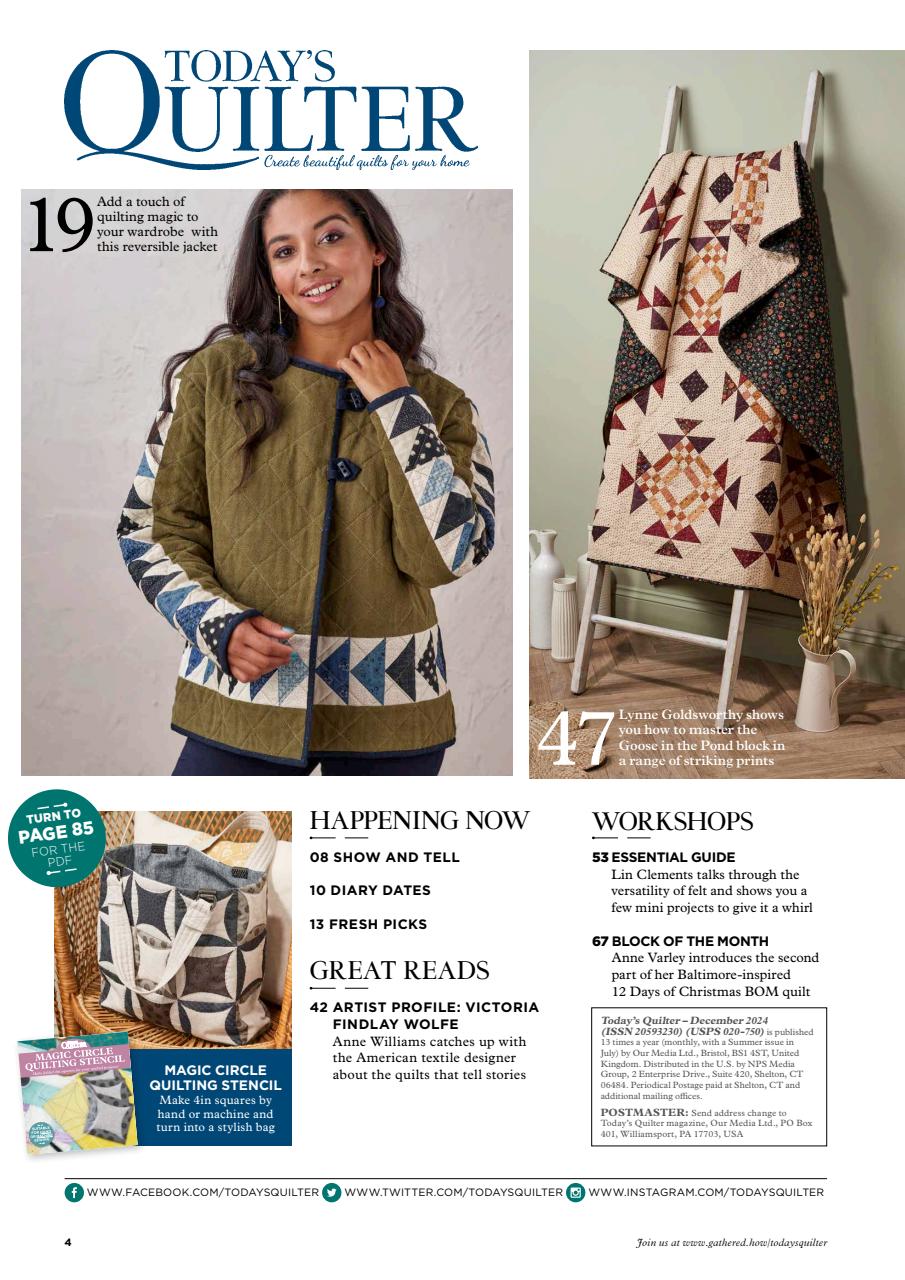 Today’s Quilter Preview Pages