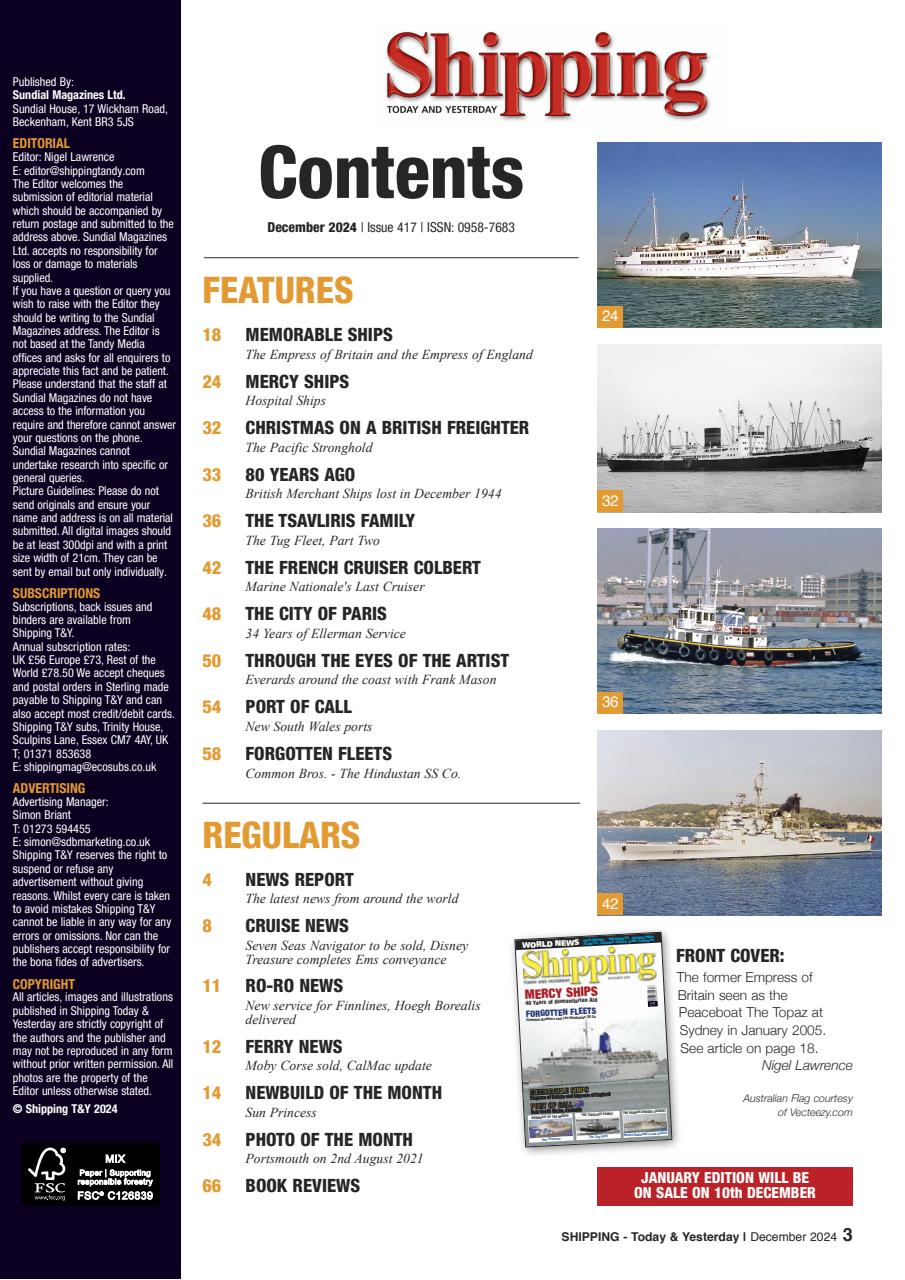 Shipping Today & Yesterday Preview Pages