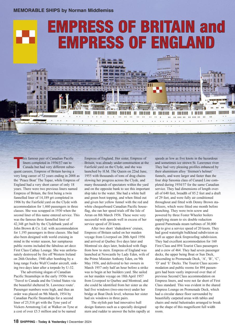 Shipping Today & Yesterday Preview Pages