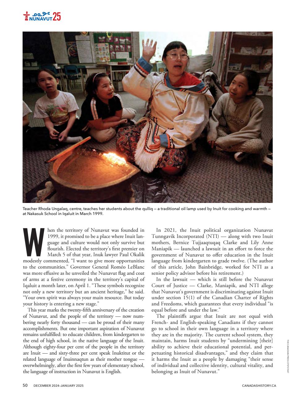 Canada's History Preview Pages