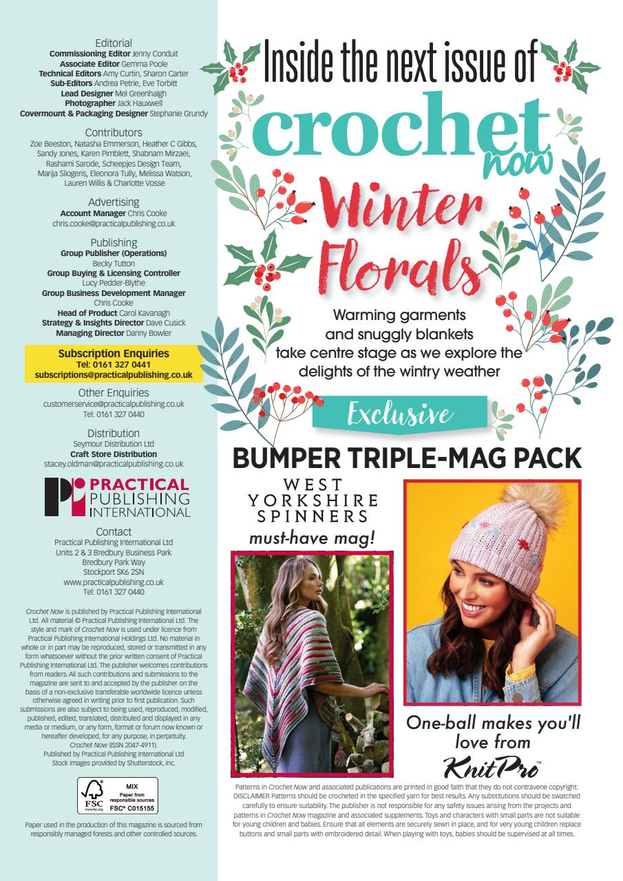 Crochet Now Magazine Preview Pages