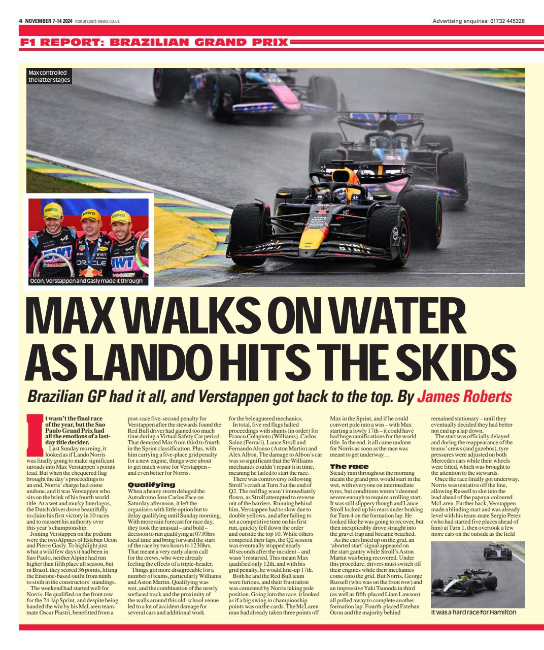 Motorsport News Preview Pages
