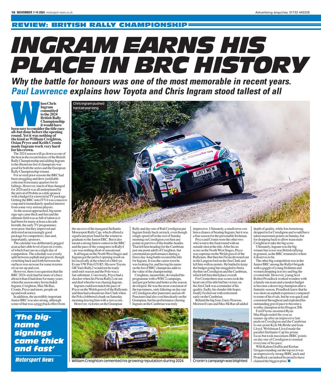 Motorsport News Preview Pages