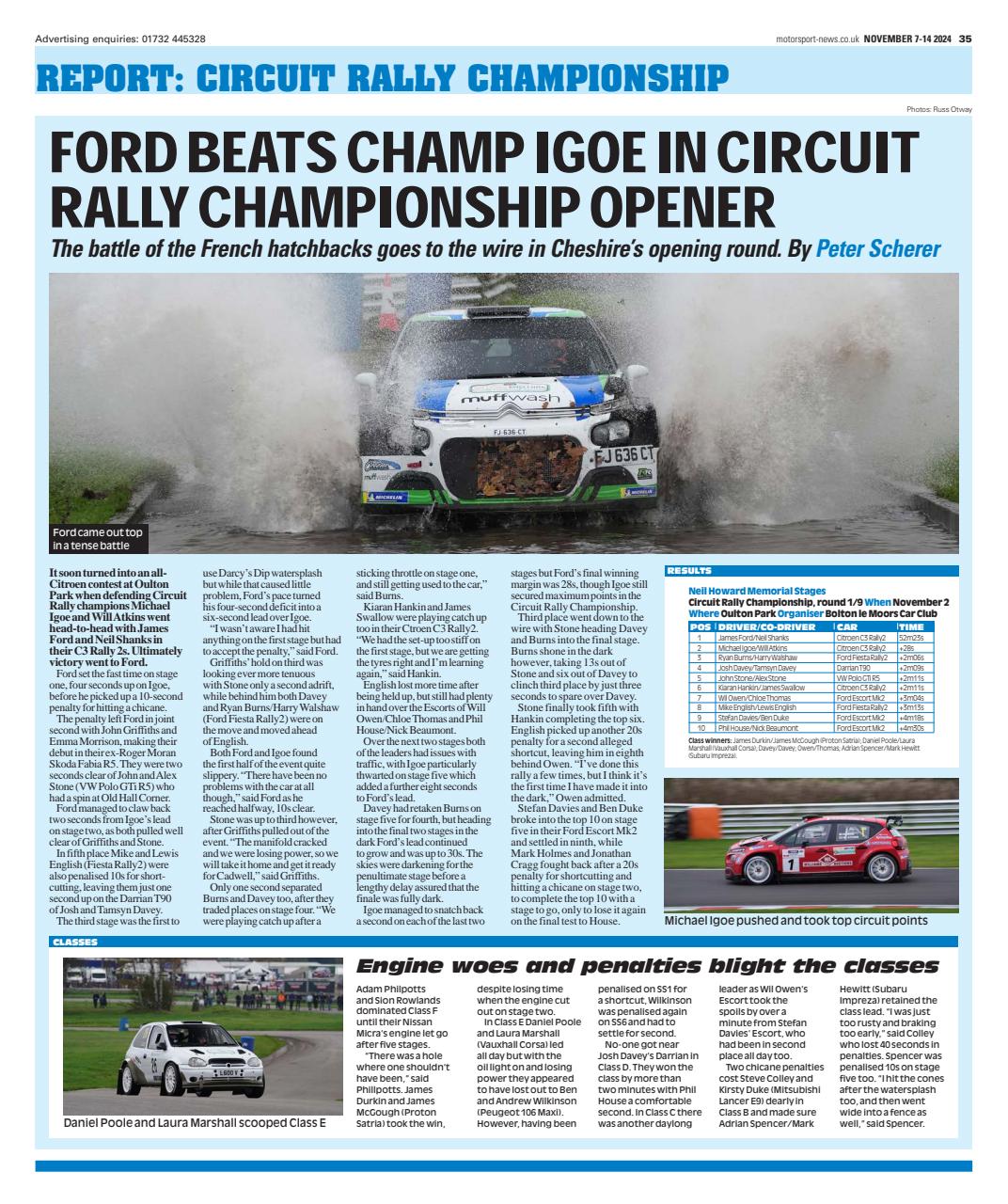 Motorsport News Preview Pages