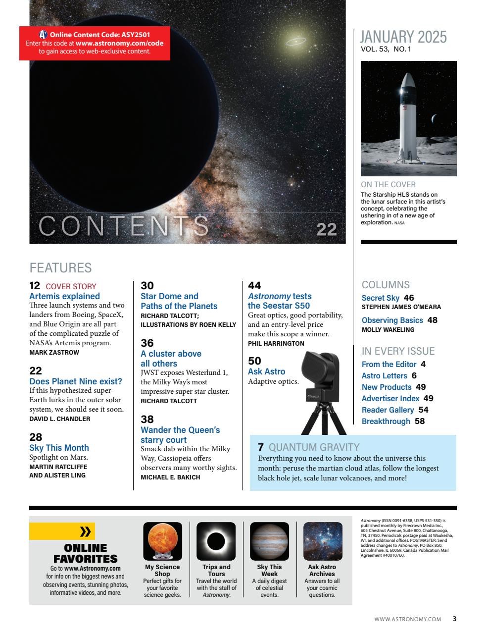 Astronomy Preview Pages