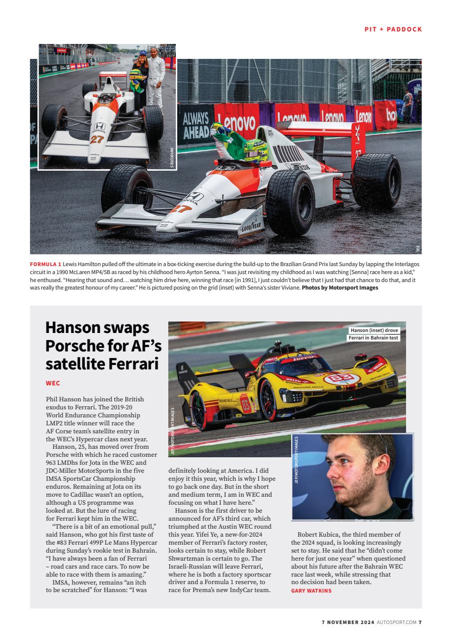 Autosport Preview Pages