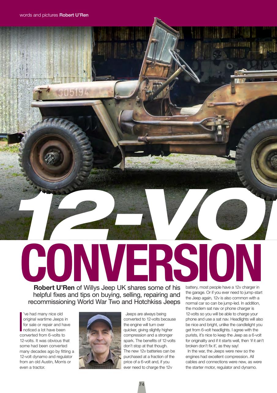 Classic Military Vehicle Preview Pages